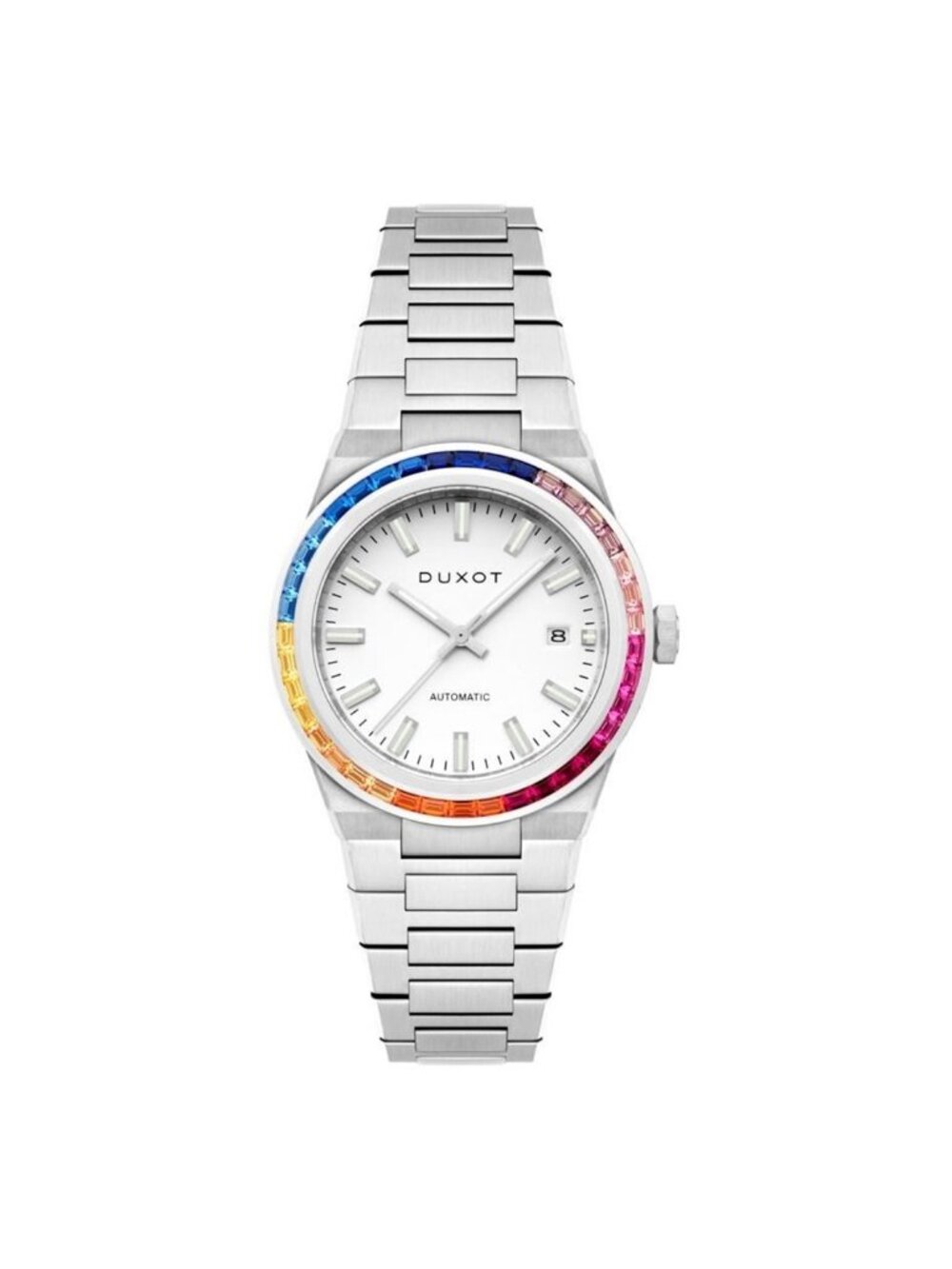 NWT Duxot Alicante Rainbow White Dial Men's Watch